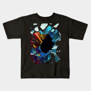 Colourfull broken glass Kids T-Shirt